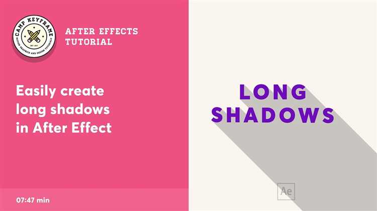 Creating Long Shadows in After Effects