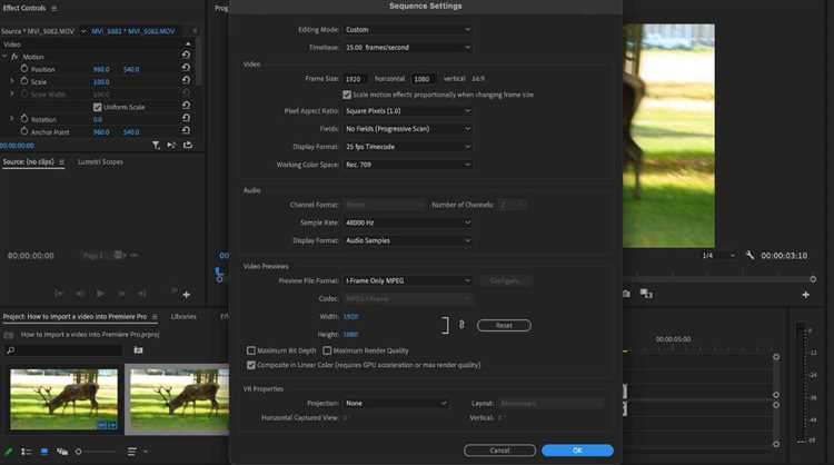 Easily Customize Premiere Pro Sequence Settings