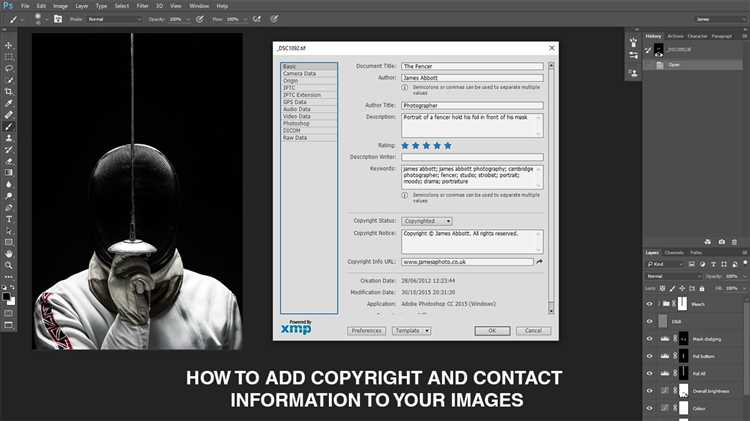 How to Add Copyright and Contact Info to Images with Photoshop