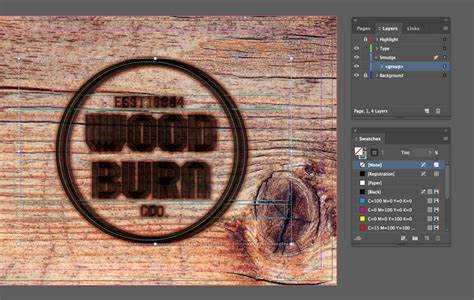 How to Create a Quick Burnt Wood Text Effect in Adobe InDesign