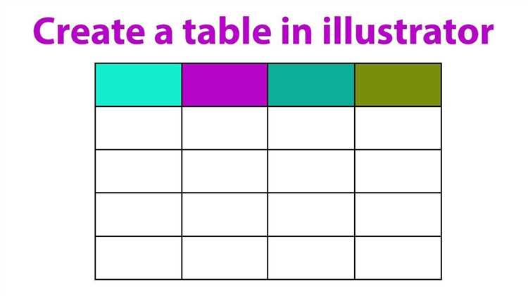 How to Create a Table in Adobe Illustrator