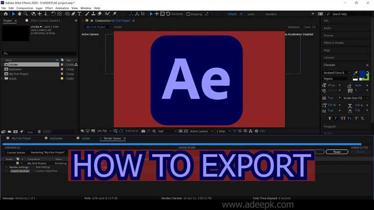 How To Render & Export in After Effects: A Tutorial with Tips