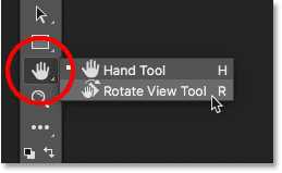 How to rotate Photoshop’s canvas with the Rotate View Tool