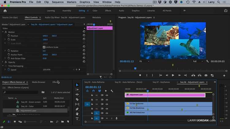 Exporting Adjustment Layers in Premiere Pro CC