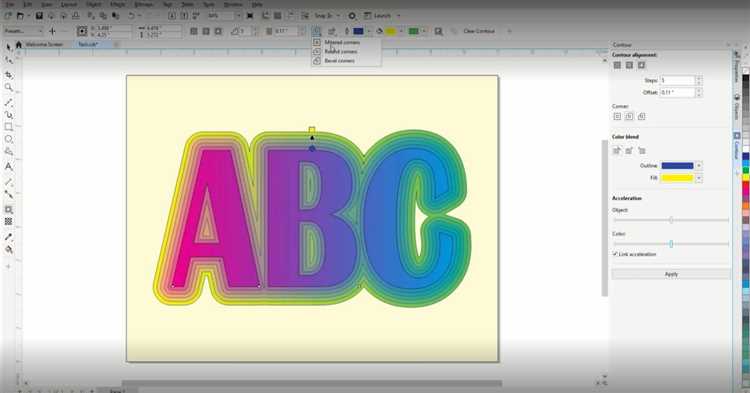 How to Use Contour Tool and Carving Border in CorelDraw
