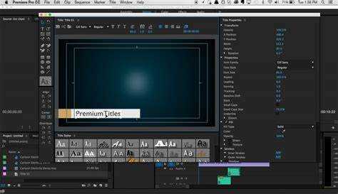 Advanced Techniques for Customizing and Animating Premiere Pro Title Templates