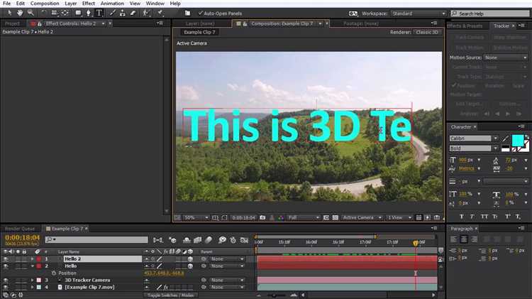 Learn to Use the 3D Camera Tracker in After Effects